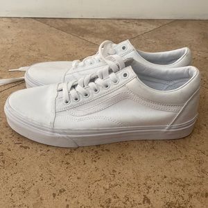 VANS white old skool sneakers
